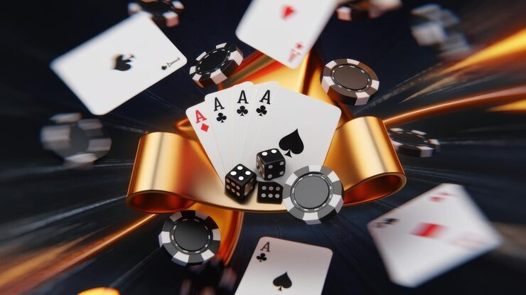 Mobile app interface showing football and casino features