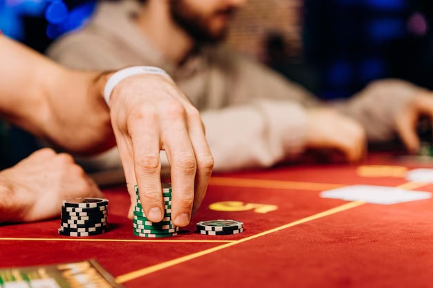 Blackjack cards and chips on pangkalantoto2 login